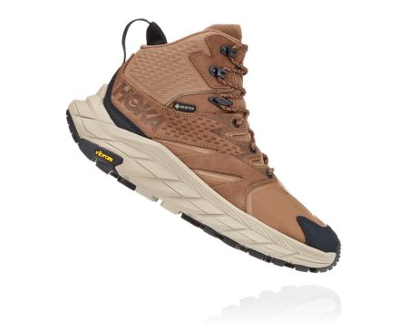 Hoka One One Anacapa Mid Gore-tex Moški Čevlji Rjava / Črna SI-201546Q